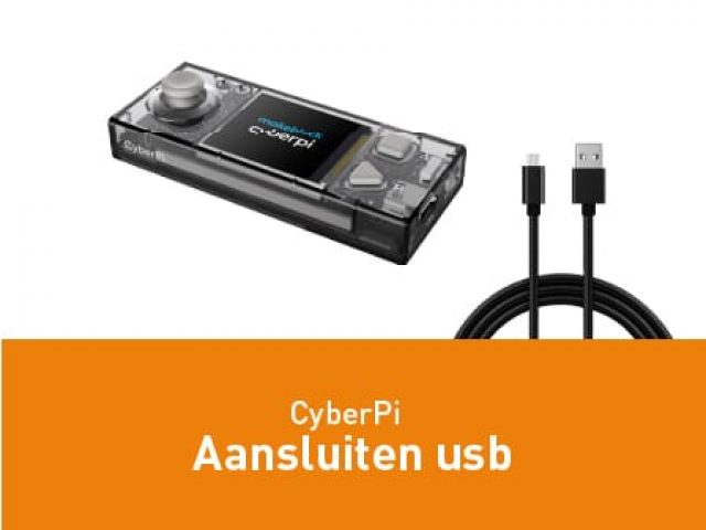 CyberPi aansluiten – USB