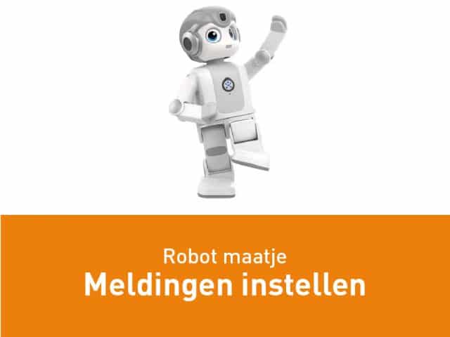 Robot maatje – Meldingen