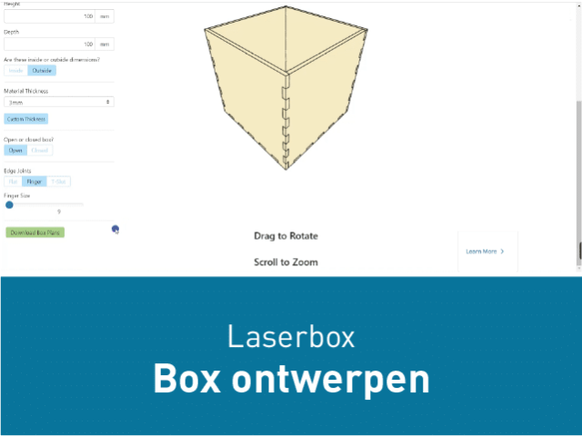 Laserbox – Box ontwerpen