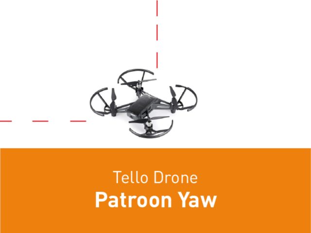 Tello drone – Patroon yaw